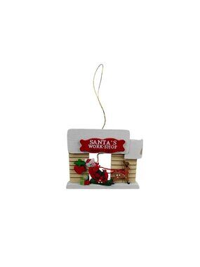 Vintage 1986 Kurt S. Adler Christmas Ornament Wood Santas Workshop Handcrafted